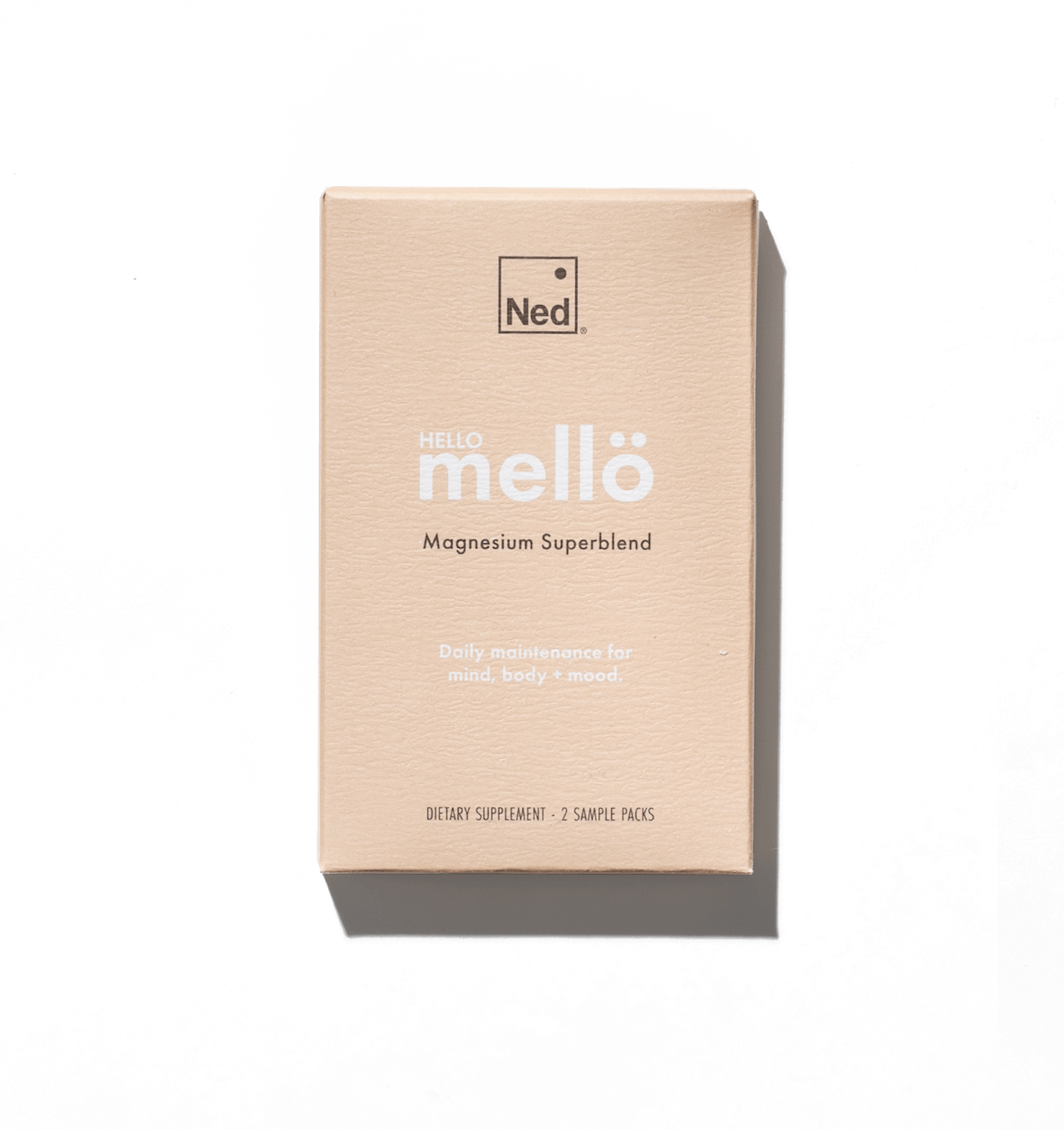 Ned Mello Magnesium Powder Supplement Sample Pack Naked